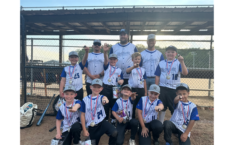 2026 Spring 8U White Baseball Regular Season Champions